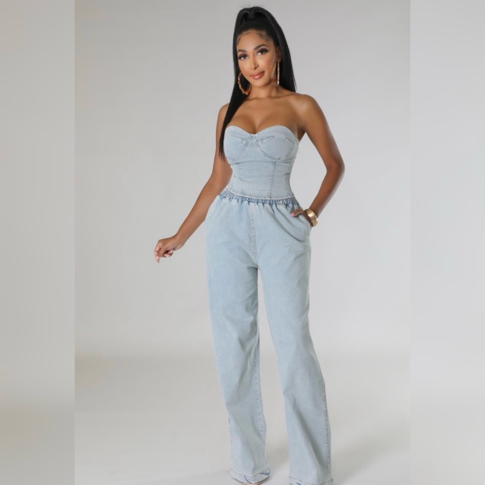 Denim Pant Set - Picture 2 of 2